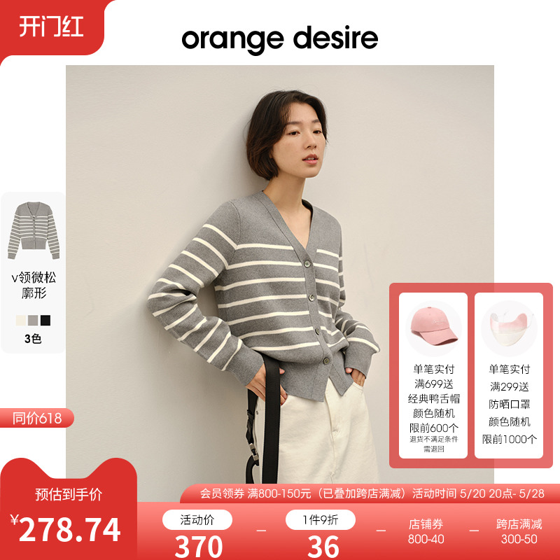 OrangeDesire条纹针织衫