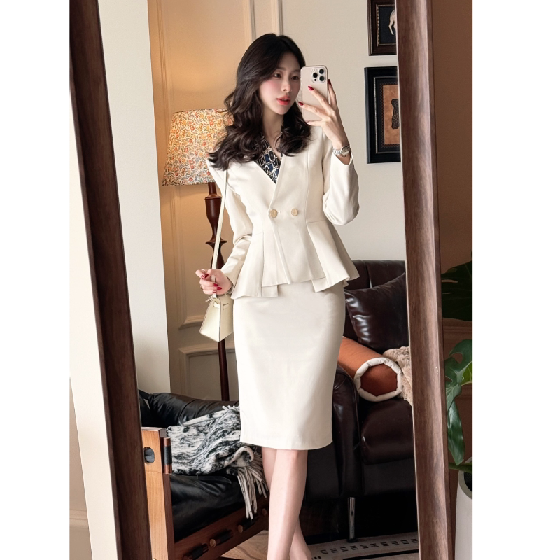医美咨询师西装套装女高级感时尚气质教师职业装美容院经理工作服