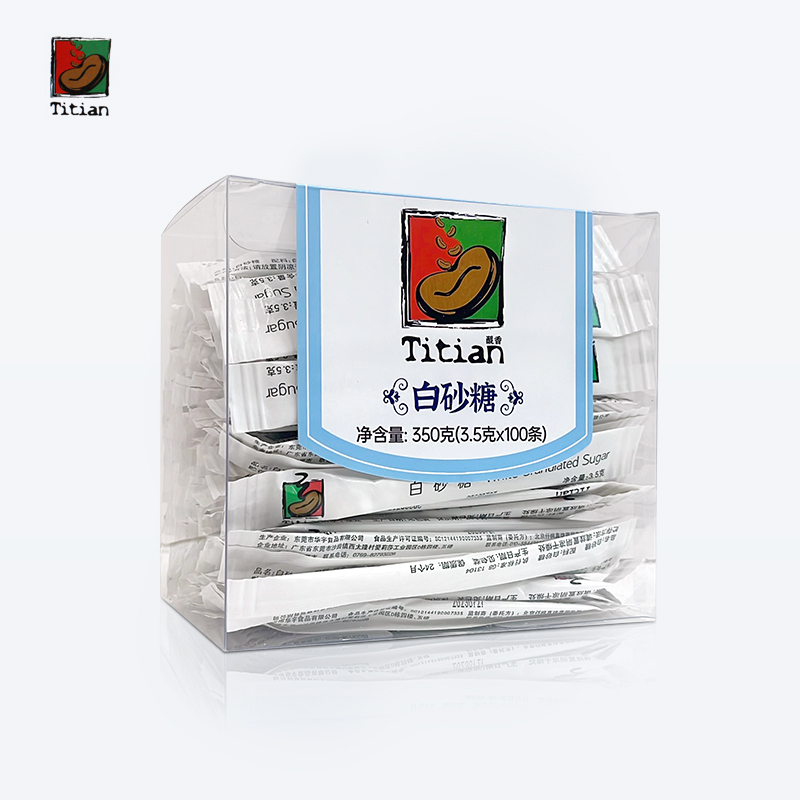 Titian醍香白砂糖条糖咖啡奶茶伴侣包100条盒装