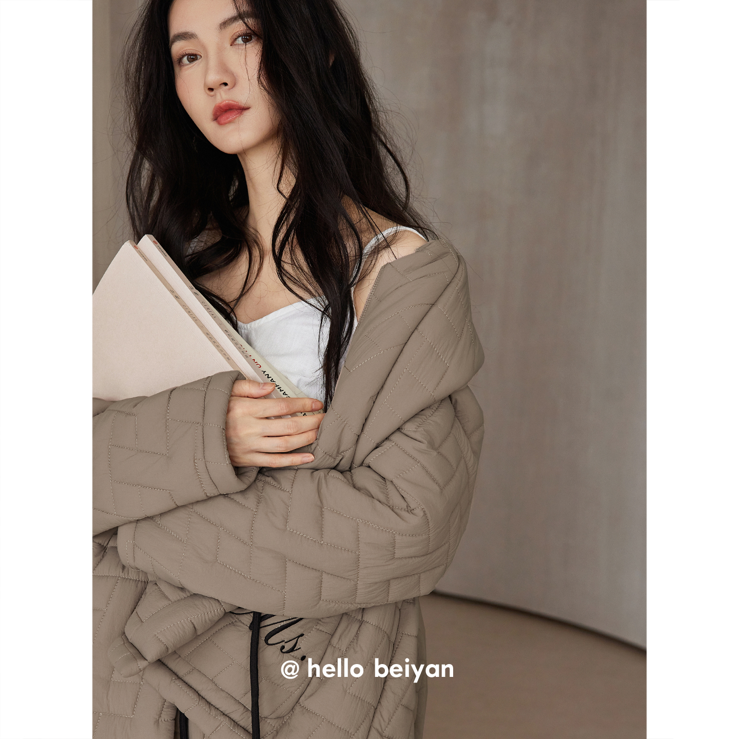 贝妍女冬加厚保暖夹棉可外穿睡衣