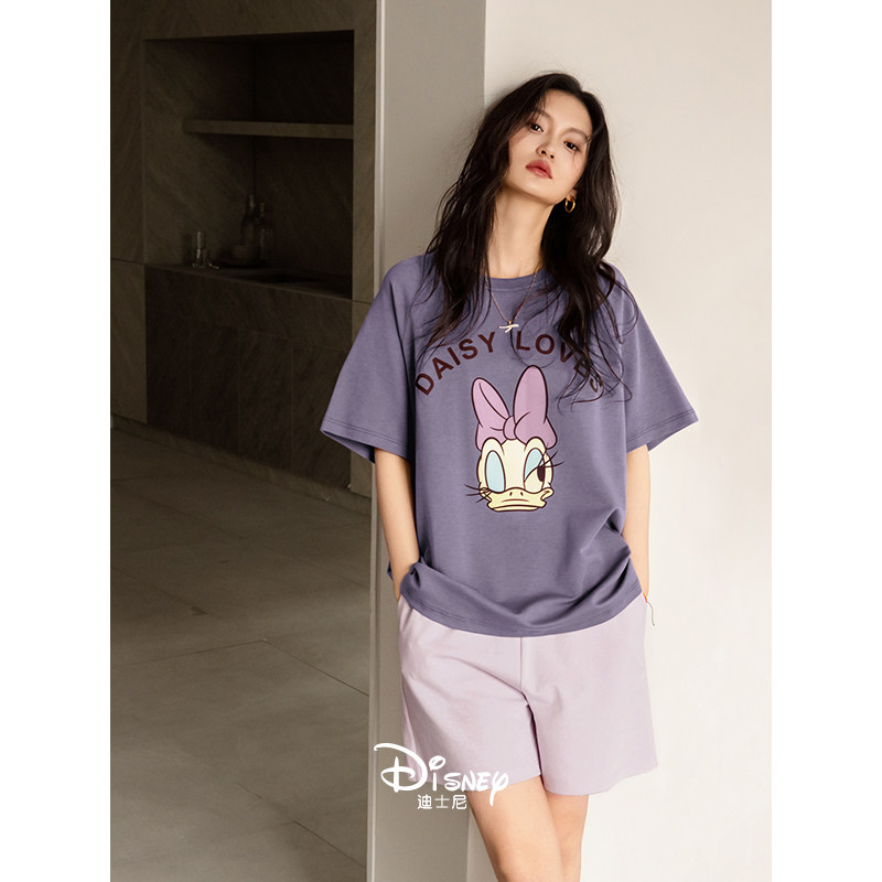 迪士尼唐老鸭睡衣女夏季薄款纯棉短袖短裤套装可爱少女大码家居服,女士内衣/男士内衣/家居服,睡衣/家居服套装,淘宝优惠券,粉丝福利购,淘宝优惠卷