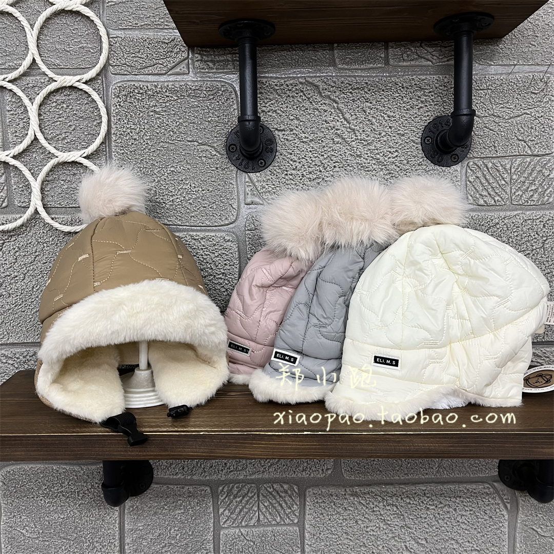 伊莱茂盛秋冬款男女宝儿童户外保暖休闲可爱软遮护耳帽YL705152