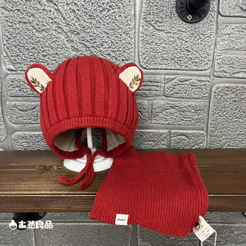 木然良品秋冬男女宝宝纯棉内衬帽