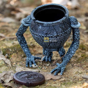 艾尔登法环战士壶手办老头环法环壶护符亚历山大战士罐游戏模型