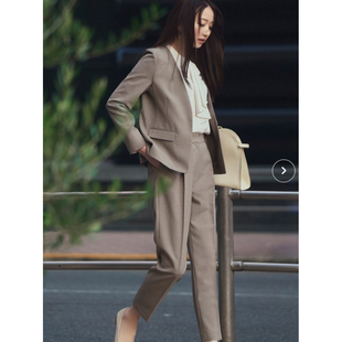 通勤OL职业装 50310日单女装 百搭休闲长裤 裤 NBB春夏秋简约西装