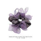 许妍同款 发圈缎面蝴蝶结大肠发圈2025新款 发圈女洋气头花头饰发饰