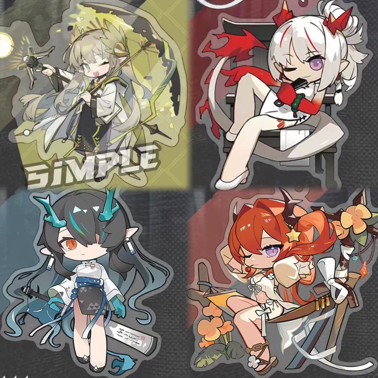 明日方舟游戏挂件缪尔赛思夕年史尔特尔凯尔希德克萨斯双面钥匙扣