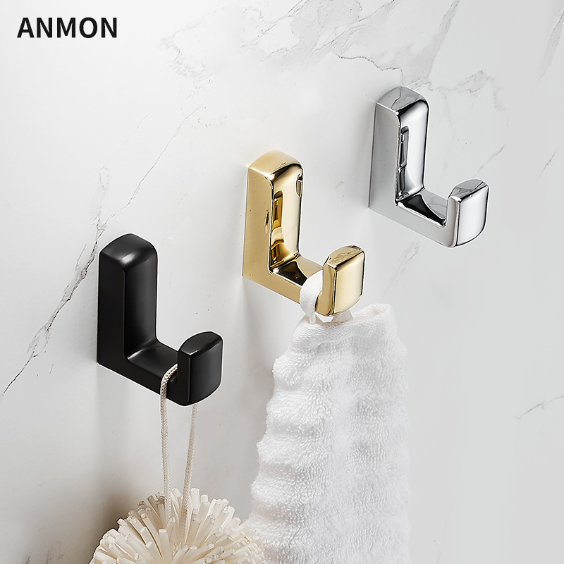 免打孔衣服挂钩壁挂金色衣帽钩