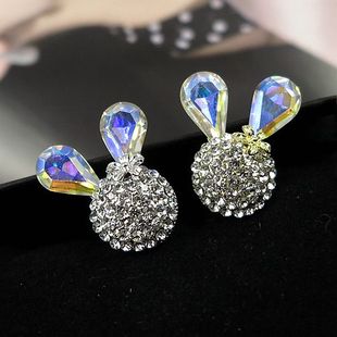 女胸针小号白兔子水钻胸花别针日韩国大衣外套毛衣配饰丝巾扣饰品