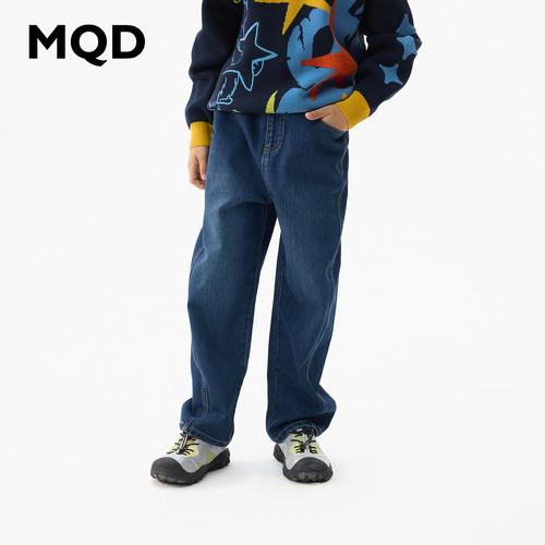 MQD马骑顿男童秋季休闲弯刀裤