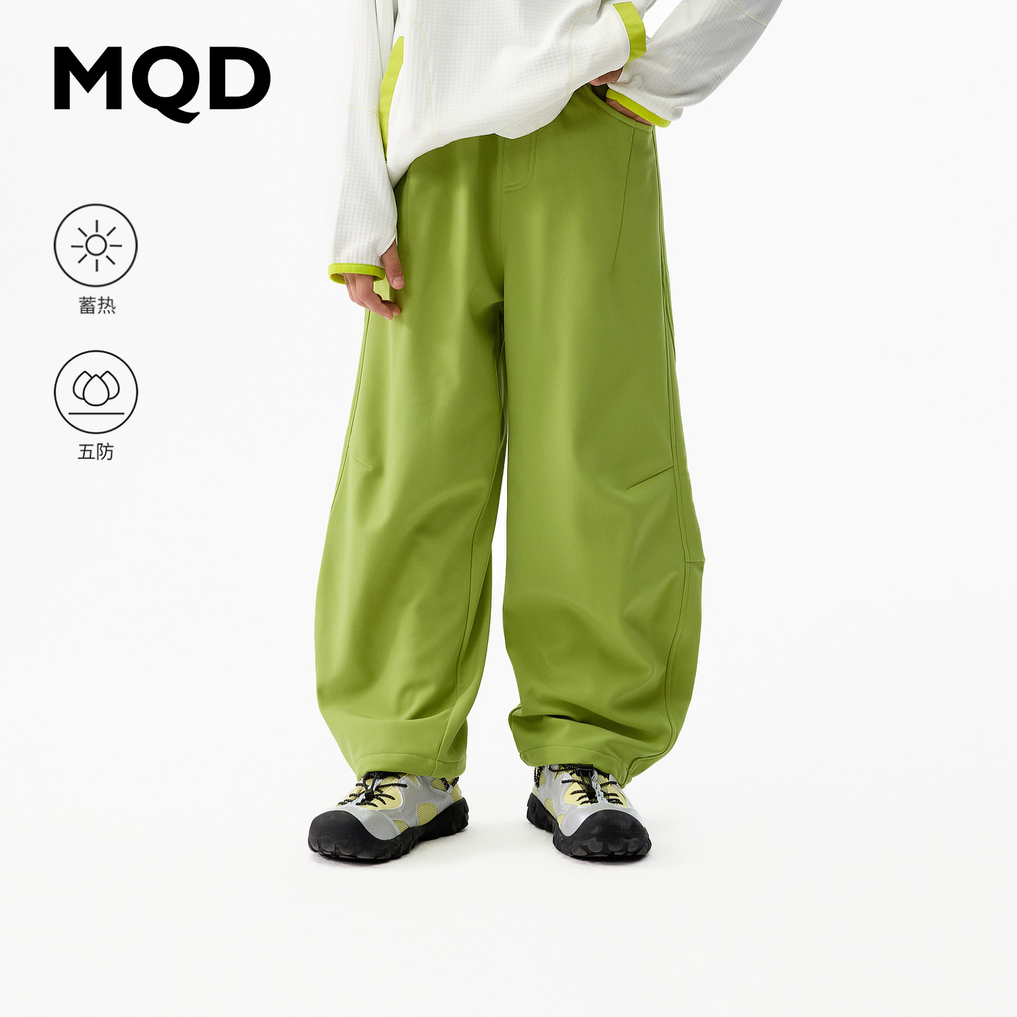 MQD男童秋季五防休闲弯刀裤图片