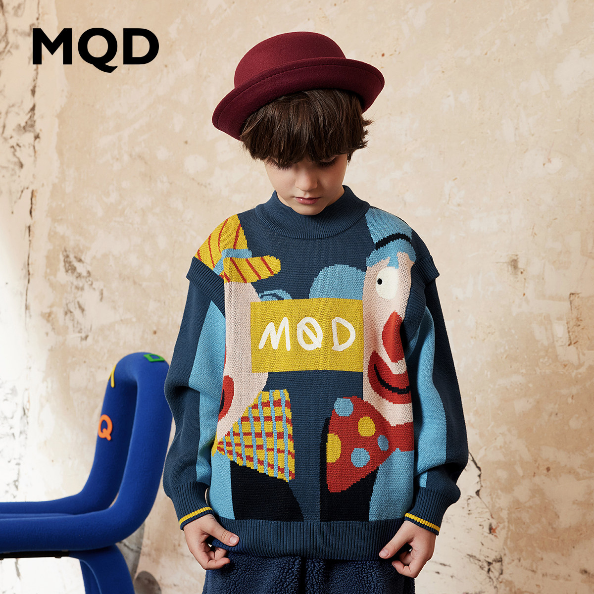 MQD马骑顿男童冬季加厚毛衣图片