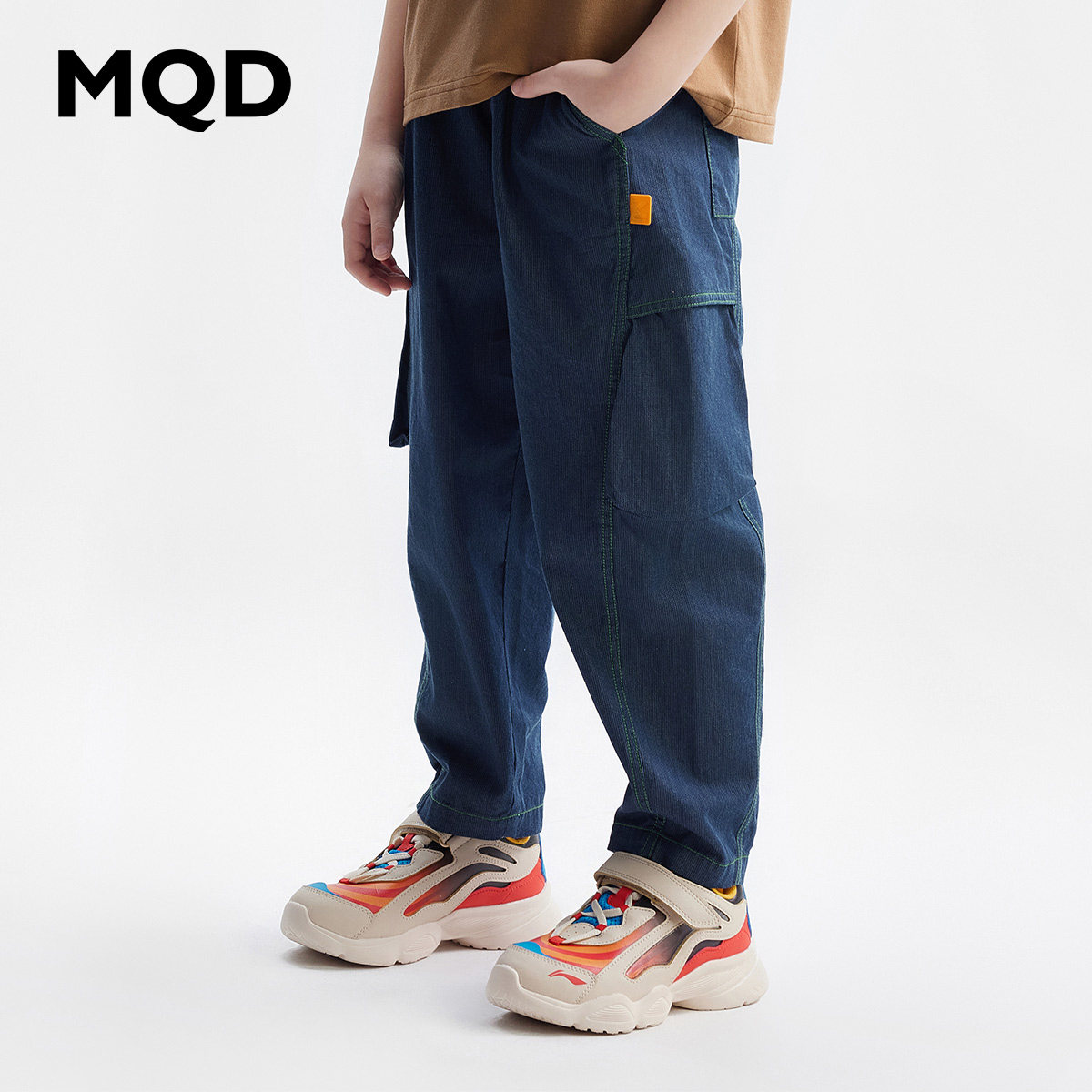 【设计师系列】MQD童装男童牛仔裤防蚊裤春夏款轻薄儿童休闲长裤