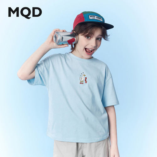 MQD童装儿童夏季凉感卡通短袖T恤