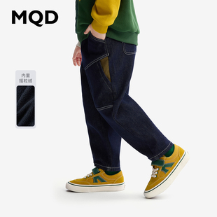 男童宽松牛仔裤 MQD童装 秋装 款 老爹裤 儿童中大童牛仔裤 防褪色