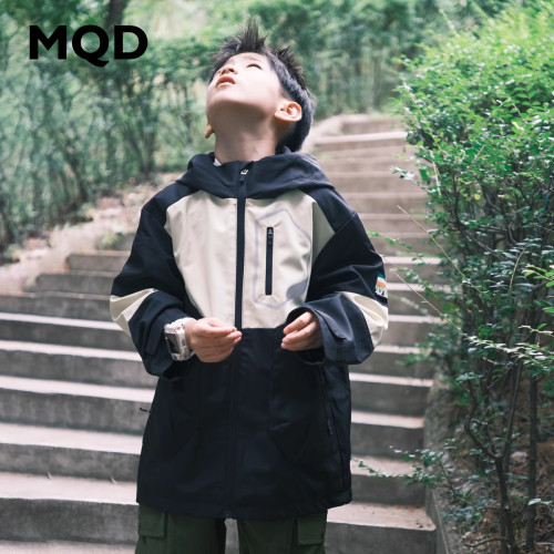 MQD童装儿童春秋三防三合一外套