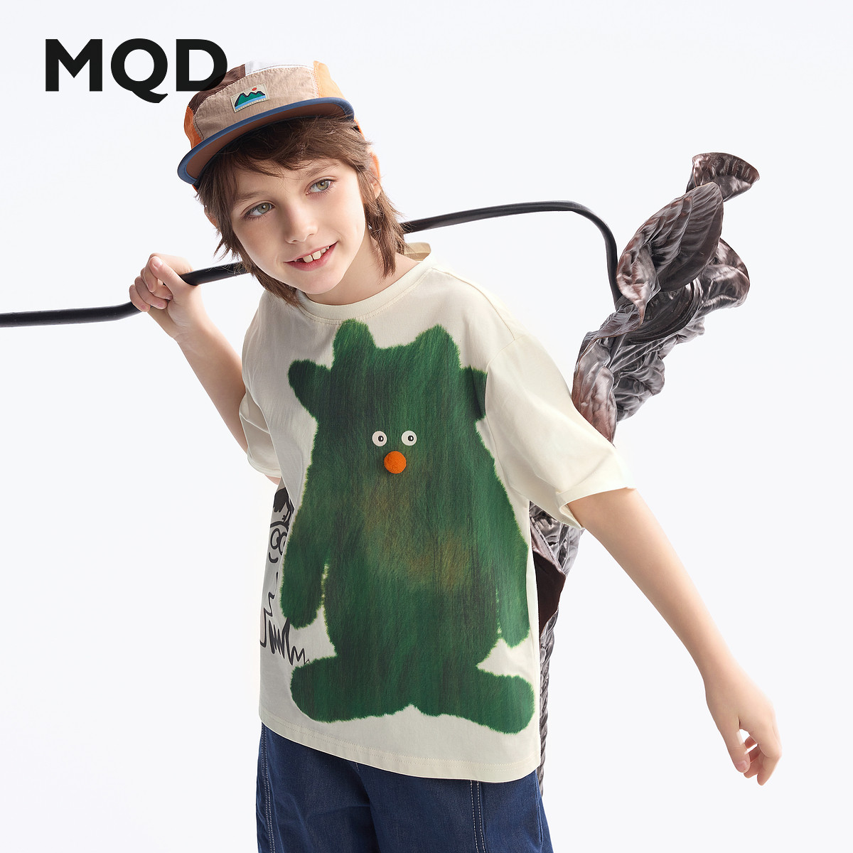 MQD童装原创男童短袖t恤2025夏季新款宝宝上衣儿童打底衫女童