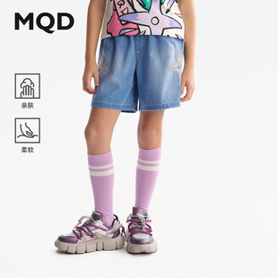 新款 25夏季 儿童短裤 女孩五分裤 子 MQD童装 女宝休闲裤 女童牛仔裤
