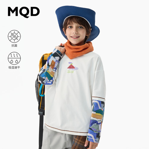 MQD马骑顿男童秋季速干T恤