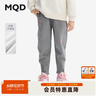 【反季清仓】MQD童装女童加绒针织裤2025冬装新款儿童加厚保暖束
