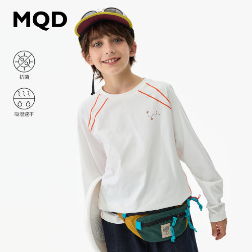 MQD童装儿童秋季7A抗菌长袖T恤