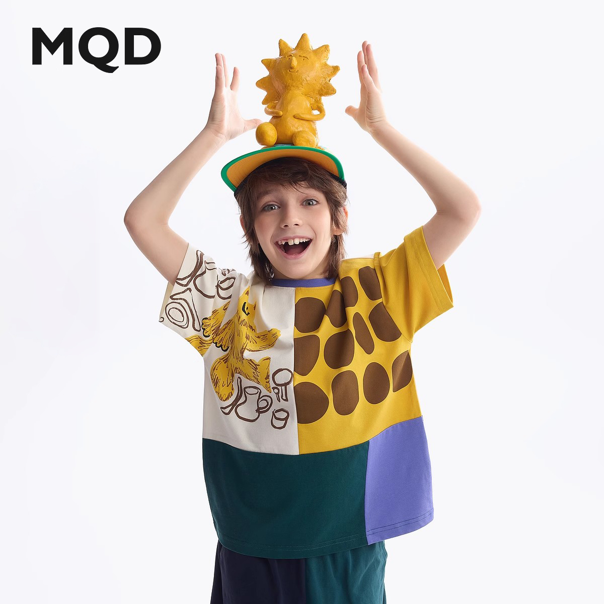【所有女生直播间好物复购】MQD童装儿童吸湿速干印花休闲短袖T恤