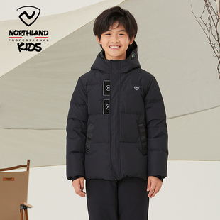 NORTHLAND女童羽绒服冬季防泼水外套防风帽弹力防风袖口