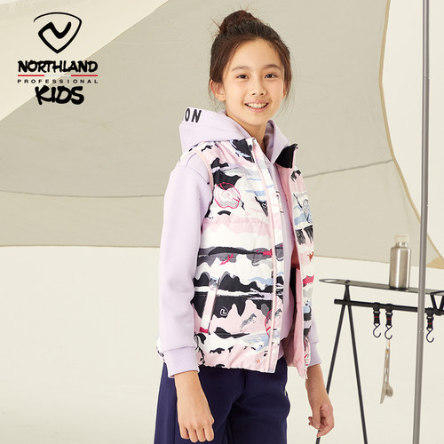 诺诗兰女童防泼水杜邦棉坎肩