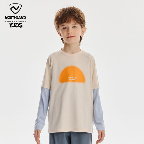 吸湿速干长袖诺诗兰儿童长袖T恤