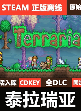 泰拉瑞亚Steam正版离线CDKEY国区激活码全DLC单机游戏Terraria