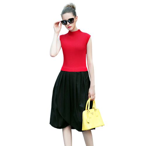 奈昕让您穿着漂亮个性化私人订制 91708 new dress低调时装拼接撞