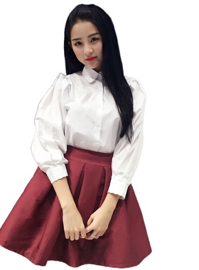 奈昕个性化私人定制 23526 new suit韩版时装新款衬衫上衣褶皱裙