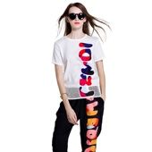 长 奈昕个性 订制新款 化私人定制 suit字母贴布上衣 22093高端时装