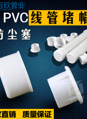 PVC线管塑料管堵焊管镀锌管堵头KBG管堵头杯梳堵头铁管防尘塞堵帽