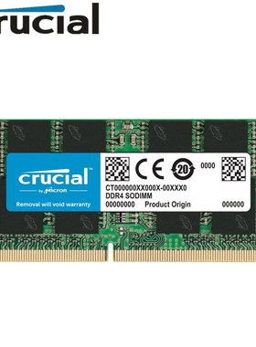 镁光英睿达DDR4 16G 2400 2666 3200笔记本手提电脑游戏内存条32G