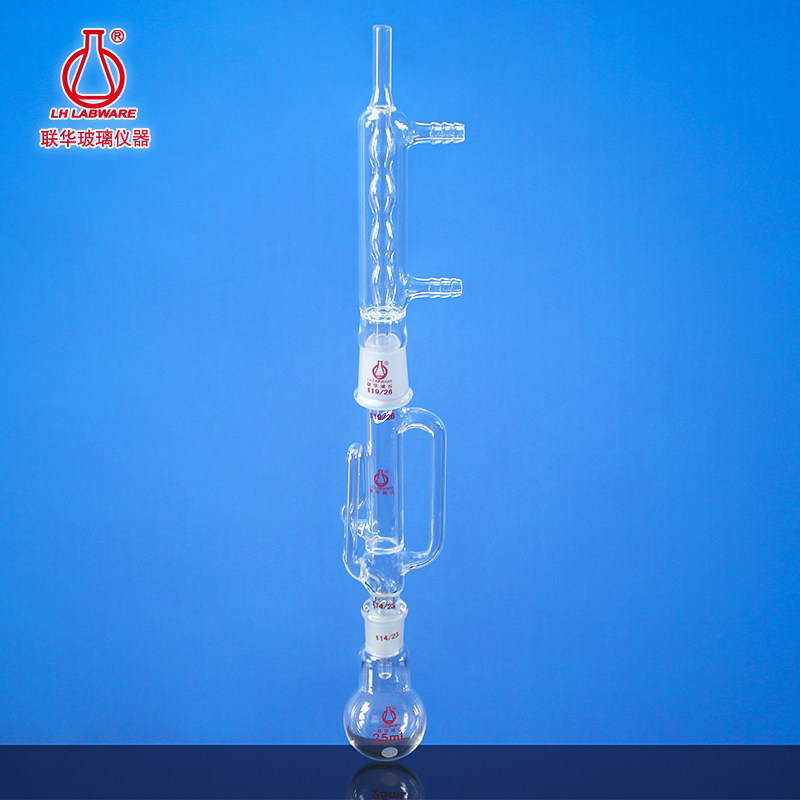 微量索氏提取器 接受瓶容量25ml磨口14# 联华玻璃仪器 LH-277