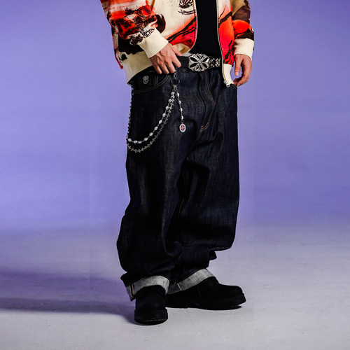 ACUSA 美式街头嘻哈原浆赤耳布14OZ基础633版型四季可穿牛仔长裤