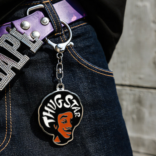 阿福头像全金属开瓶器钥匙扣