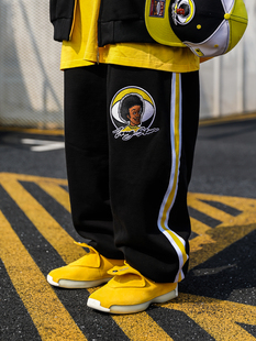 秋季 休闲长裤 男 夹克刺绣摇粒绒HipHop运动卫裤 ACUSA哈林球队风格