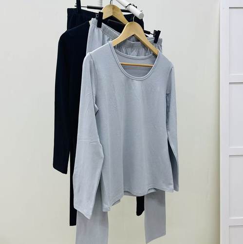 汉麻棉秋衣秋裤套装保暖内衣打底男女款 软糯亲肤透气