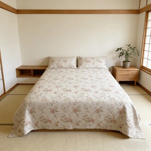 汉麻碎花文艺床品件套 柔软舒适森女花卉印花四件套床单枕套