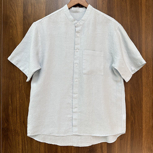 汉麻男款夏季休闲透气衬衫