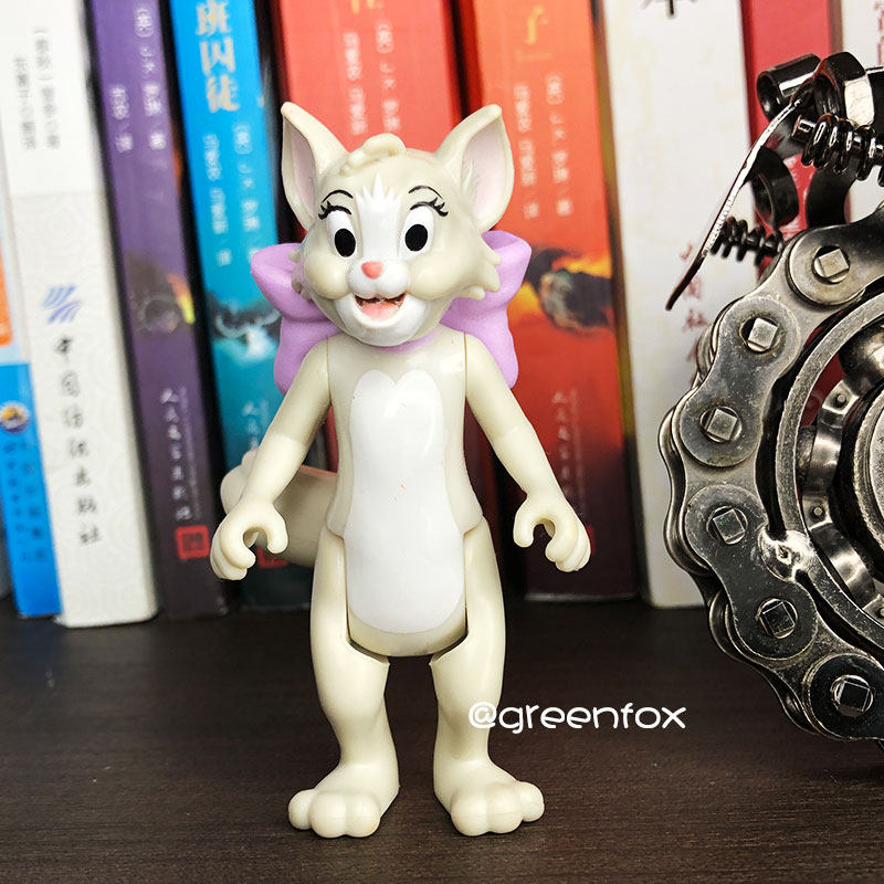 greenfox猫跟老鼠白猫图多盖洛手办摆件可爱卡通玩偶模型外贸散货