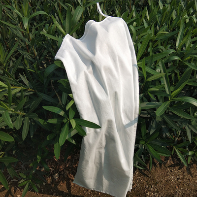 文艺打底轻薄苎麻宽松中长款吊带