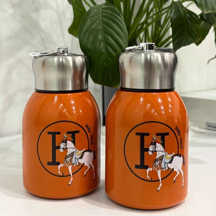 新款橙（300ML）316不锈钢保温杯便携口袋杯水杯高颜值女神