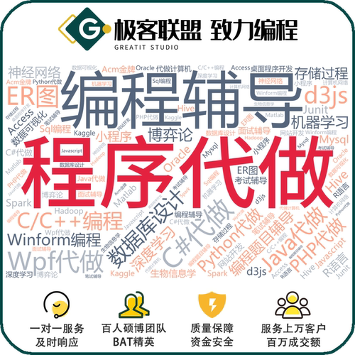 计算机程序代做java设计python编程c语言代写sql代码编写机器学习