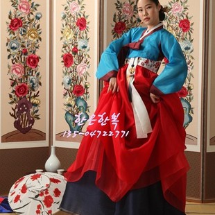 韩国高档妈妈韩服 进口面料 韩国原装 M1132 朝鲜族民族服装