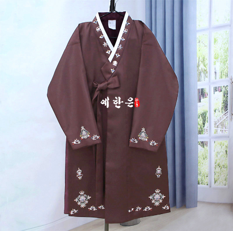 韩国原装进口面料/男士韩服外套/H-MJ1042