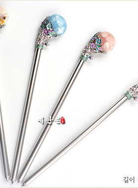 韩国原装进口韩服头饰/宫廷发簪新娘头饰簪子不包括假发HE-P1037