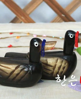 韩国原装进口婚礼用品/大雁摆设品/特小号一对价格/HE-NN1005